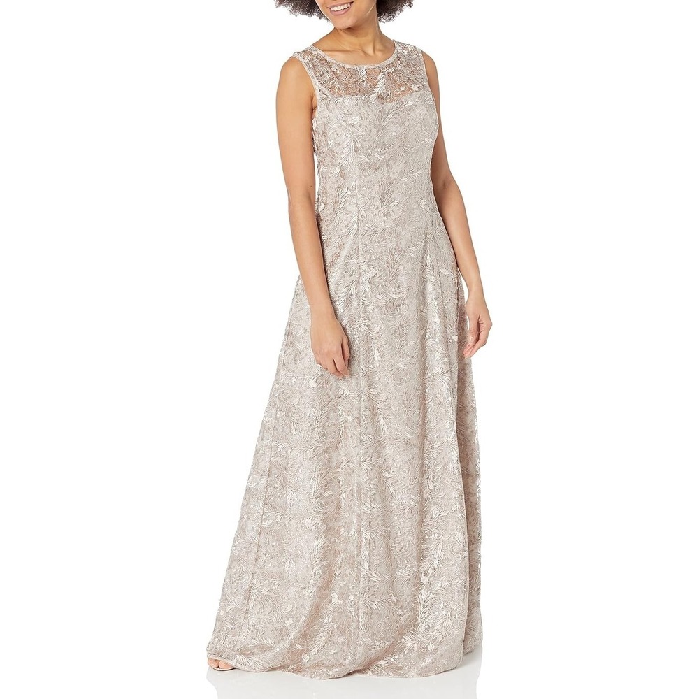 Adrianna Papell Women's Sequin Lace Gown Size 8